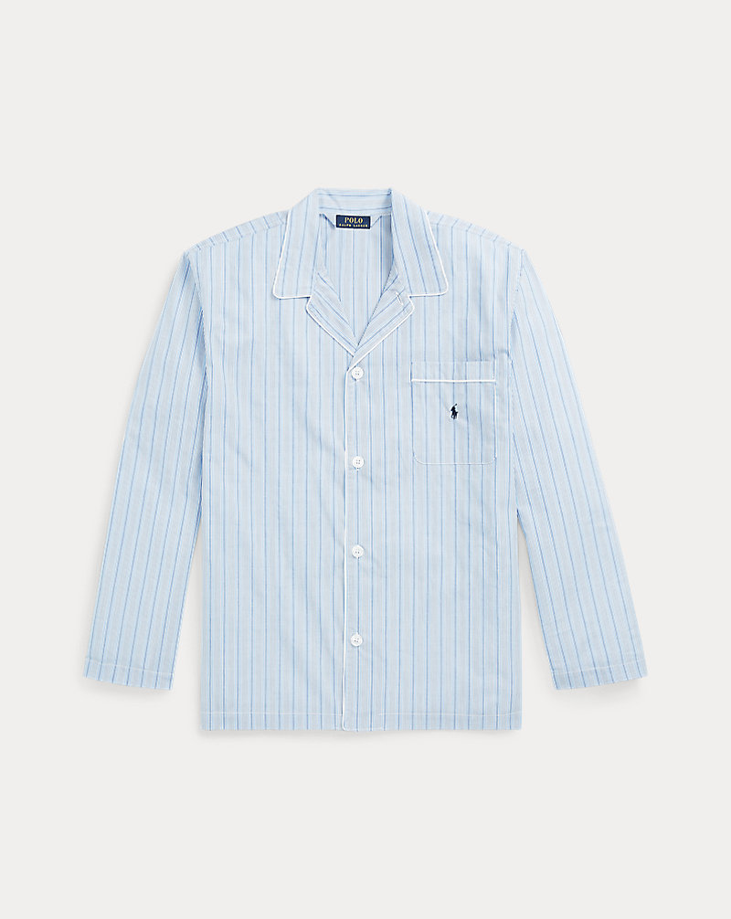 Stripe Broadcloth Pajama Shirt Polo Ralph Lauren 1