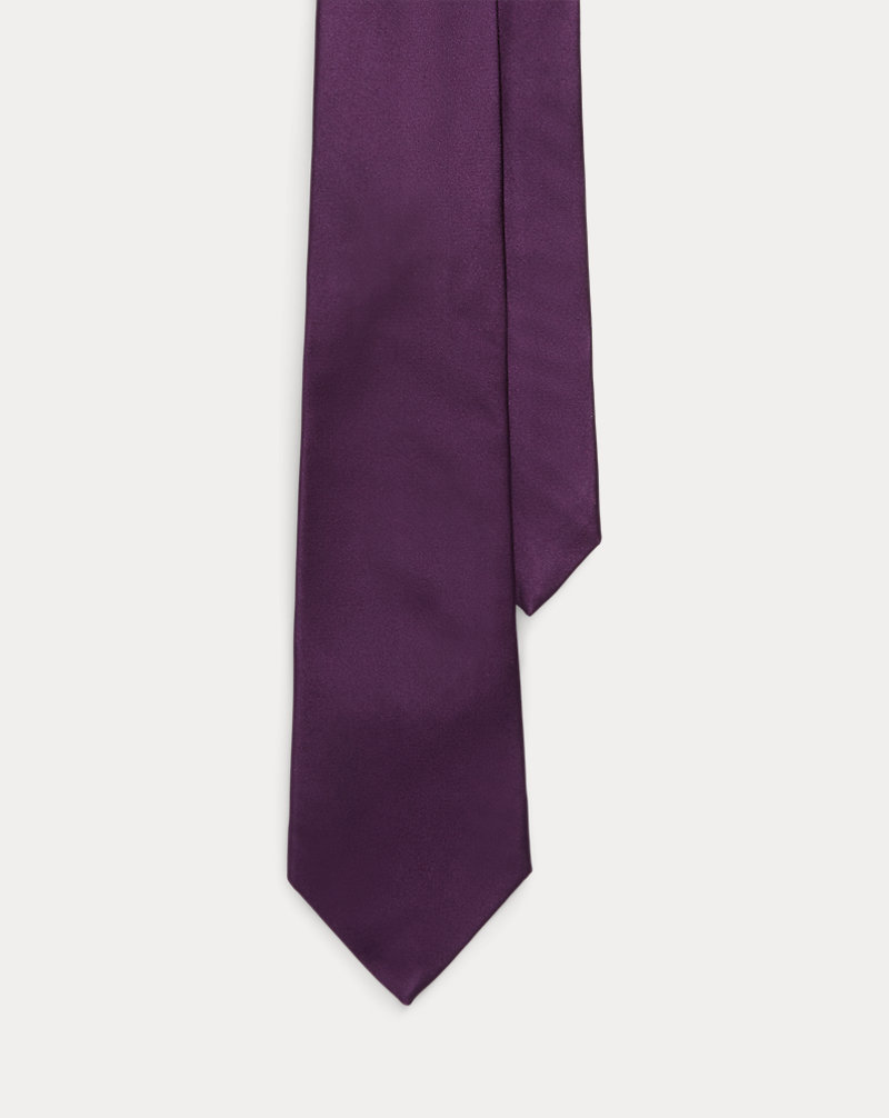 Cravate en satin de soie Purple Label 1