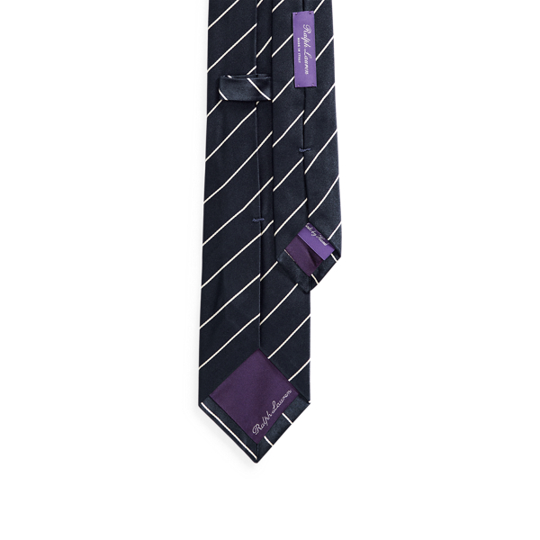 Purple Label Striped Silk Satin Tie 2