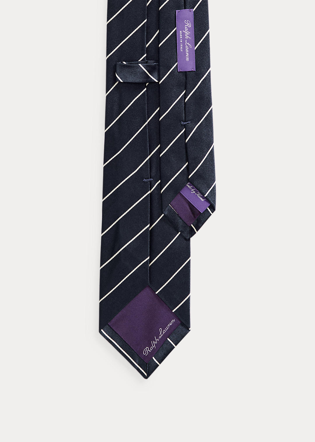 Purple Label Striped Silk Satin Tie 2