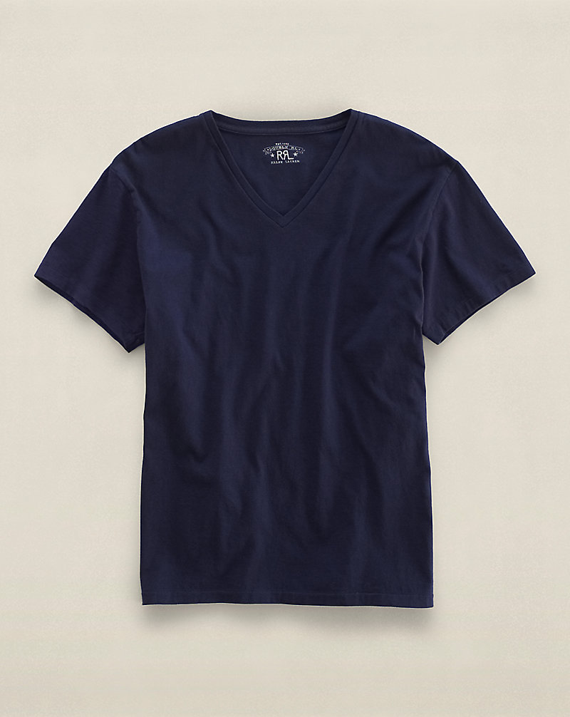 Short-Sleeved V-Neck T-Shirt RRL 1