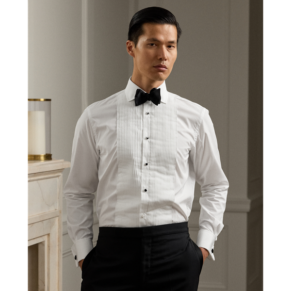 Poplin French Cuff Tuxedo Shirt