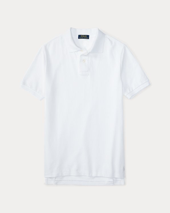 Cotton Mesh Uniform Polo Shirt