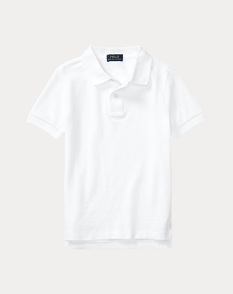 Cotton Mesh Uniform Polo Shirt Boys 2-7 1