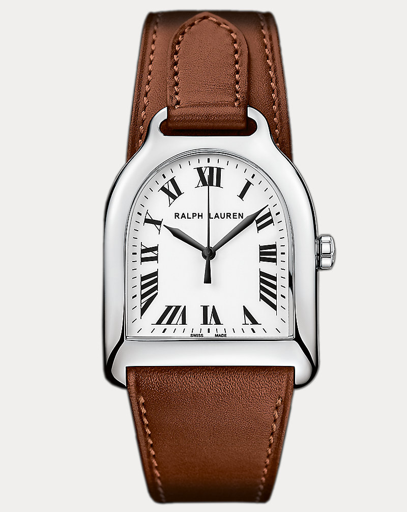 Medium Steel White Dial The Stirrup Collection 1