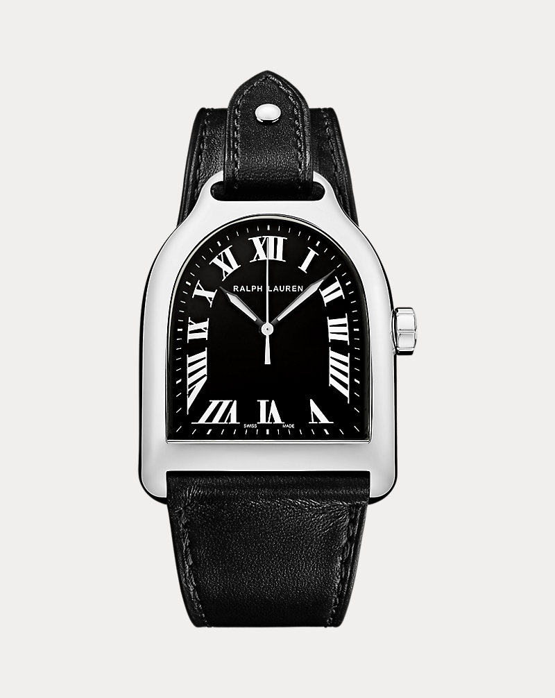 Large Steel Black Dial The Stirrup Collection 1
