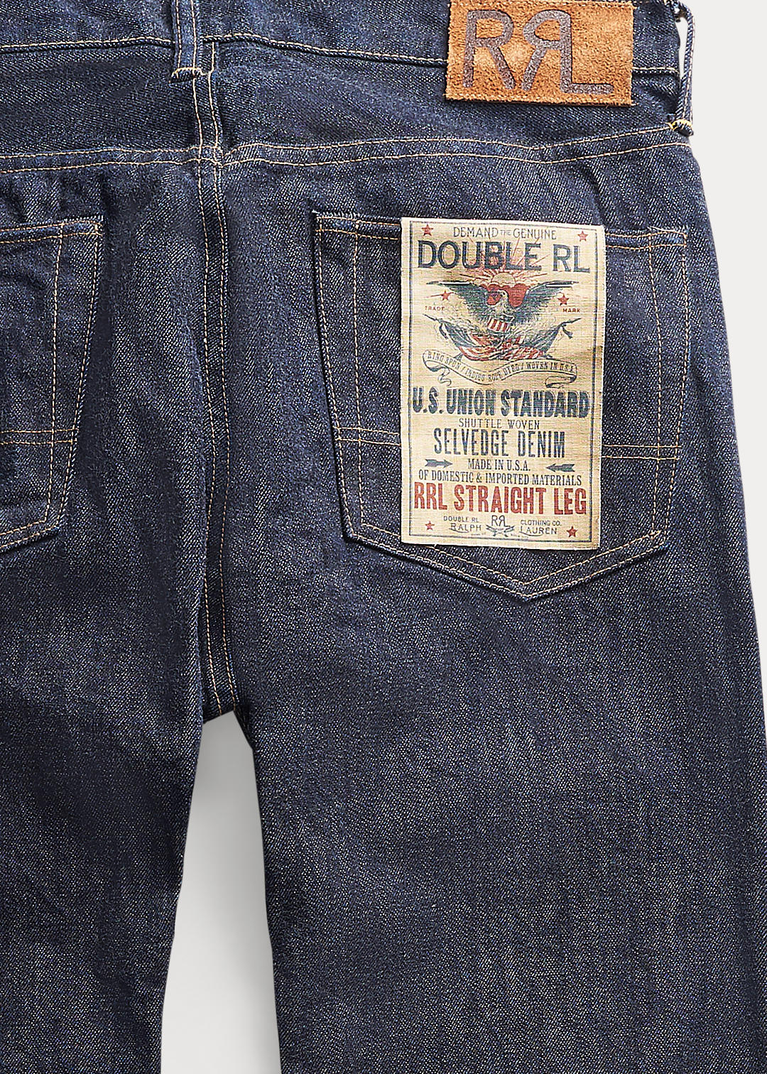 RRL Straight Fit Once-Washed Selvedge Jean 5