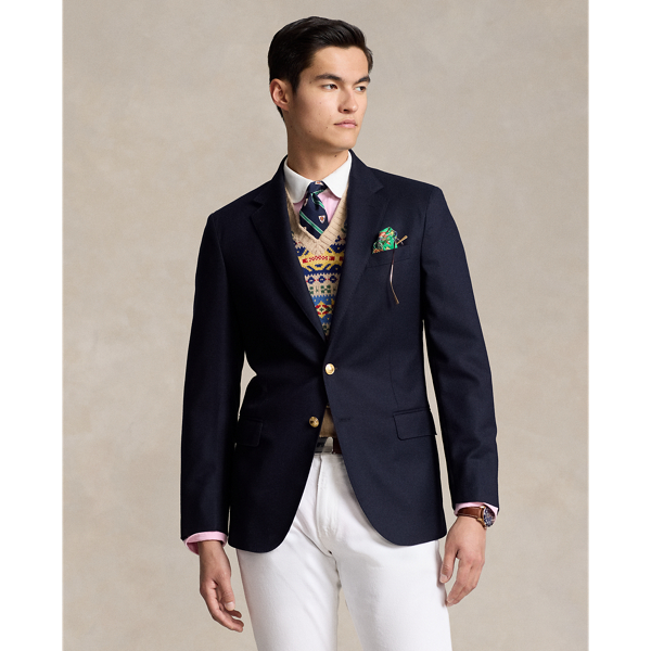 The Iconic Doeskin Two-Button Blazer Polo Ralph Lauren 1