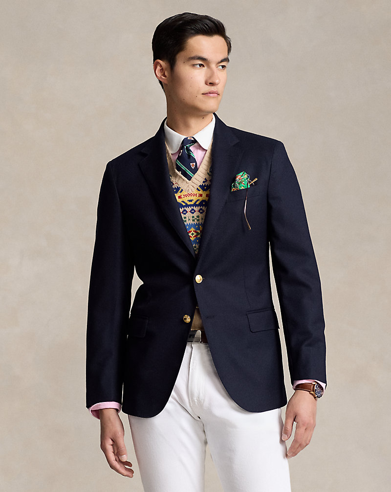 Le blazer iconique en laine chamoisée Polo Ralph Lauren 1