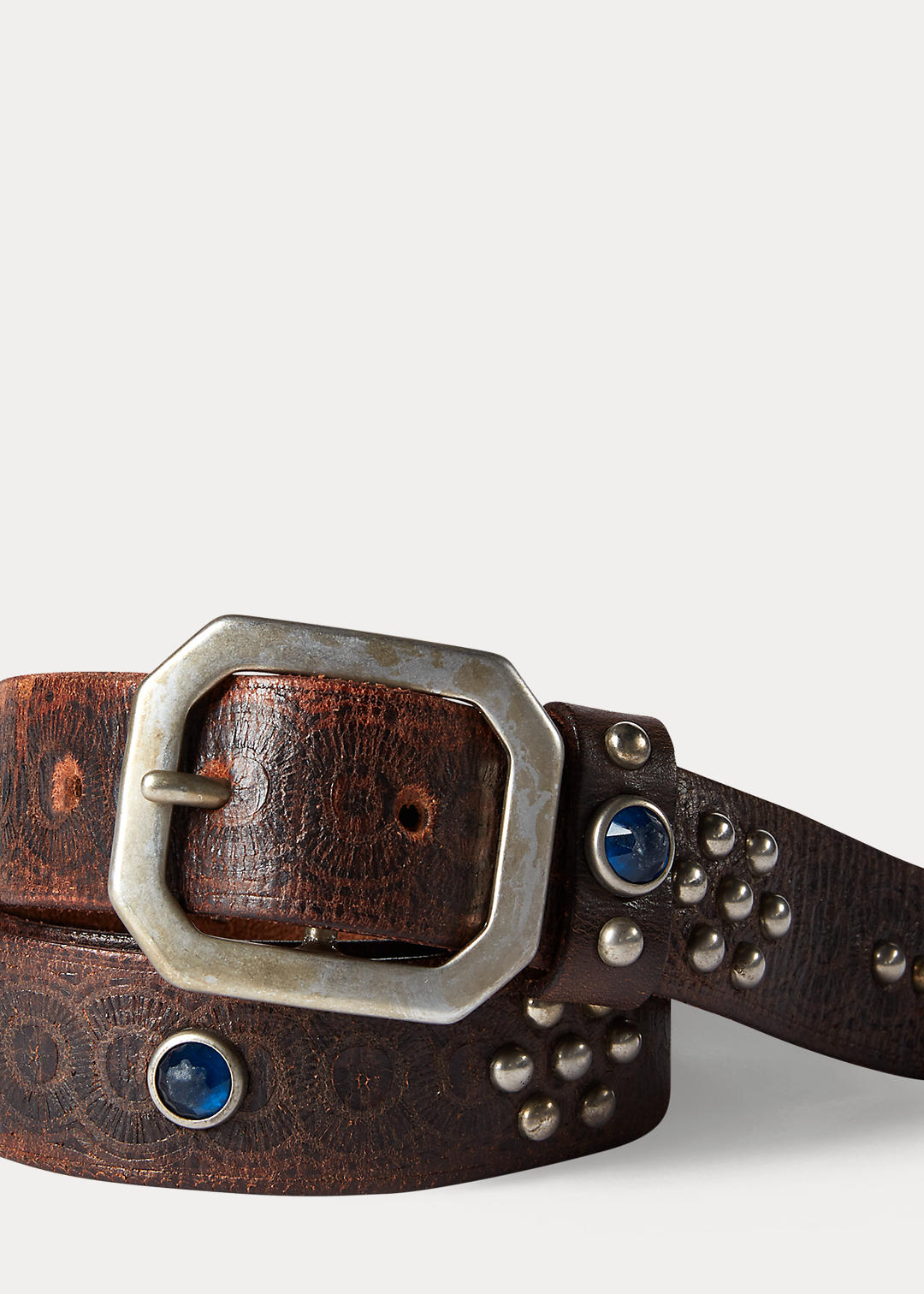RRL Rasco Studded Leather Belt 4
