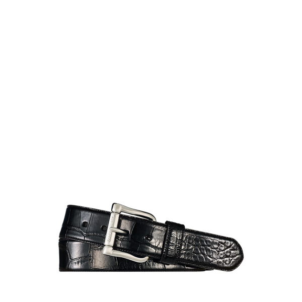 Black alligator belt sale