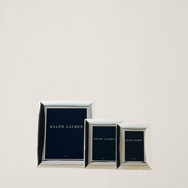 Cadre Beckbury plaqué argent pour Home Ralph Lauren® BE
