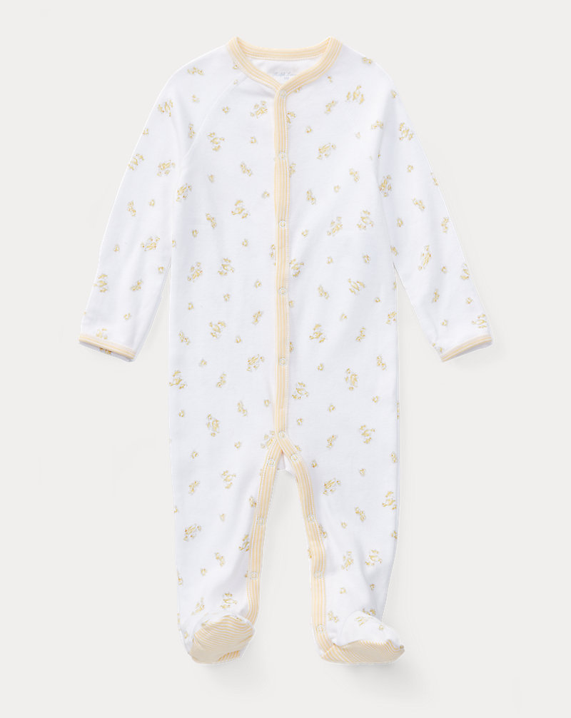 Duck-Print Cotton Coverall Baby 1