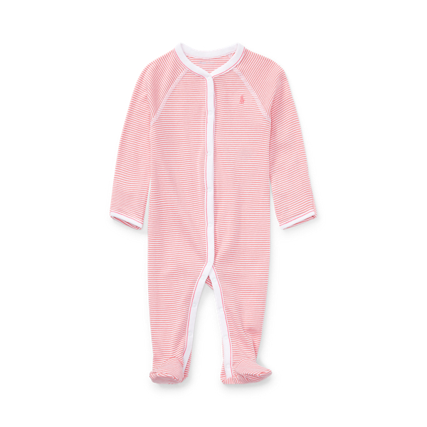 Striped Cotton Footed Coverall