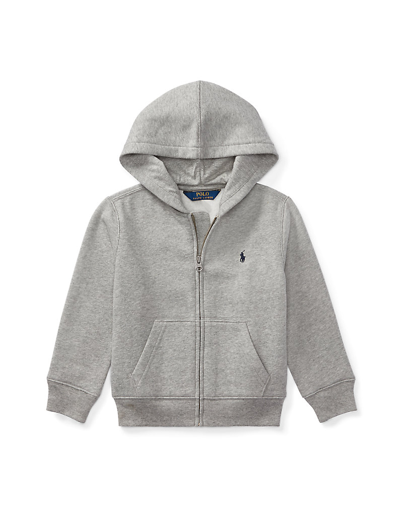 Kapuzenjacke aus Baumwollfleece JUNGEN 1,5-6 JAHRE 1