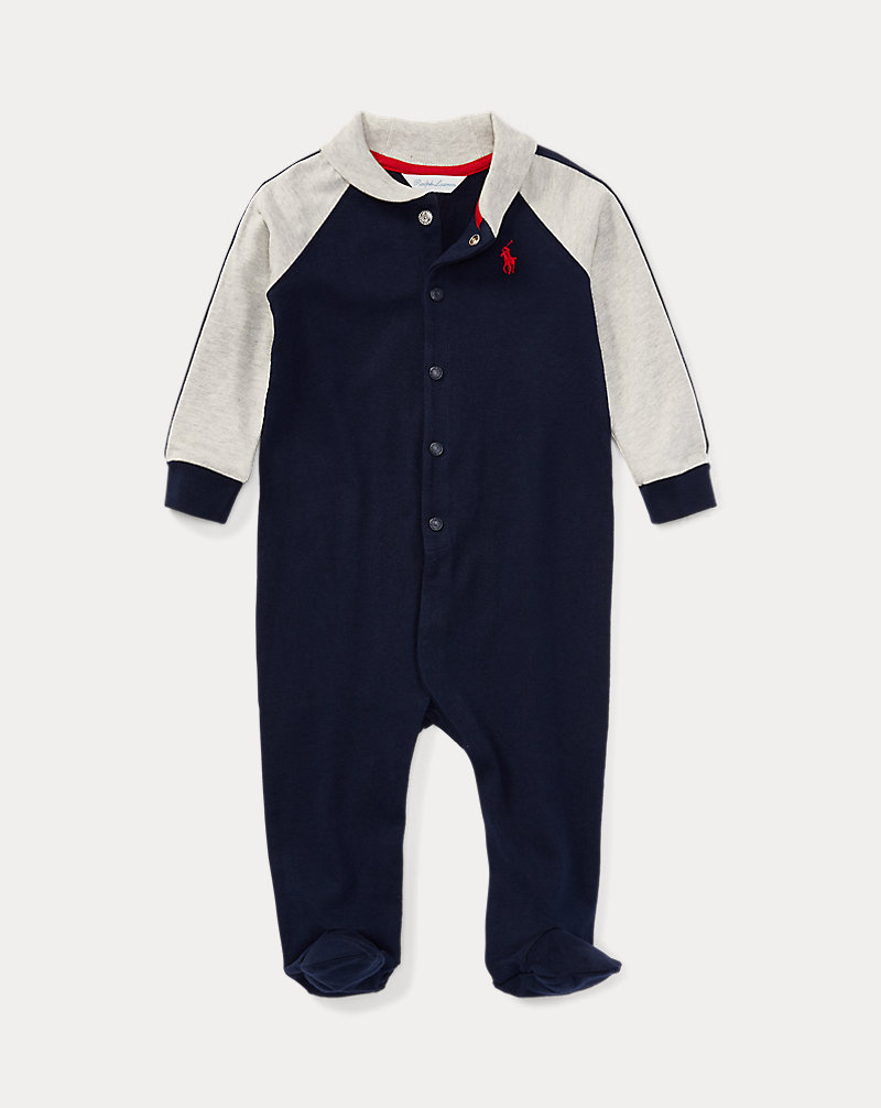 Cotton Jersey Footed Coverall Baby Boy 1