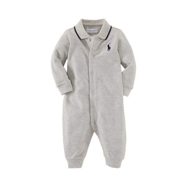 Cotton Mesh Coverall Baby Boy 1