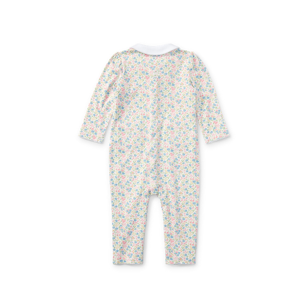 Baby Girl Floral-Print Cotton Coverall 2