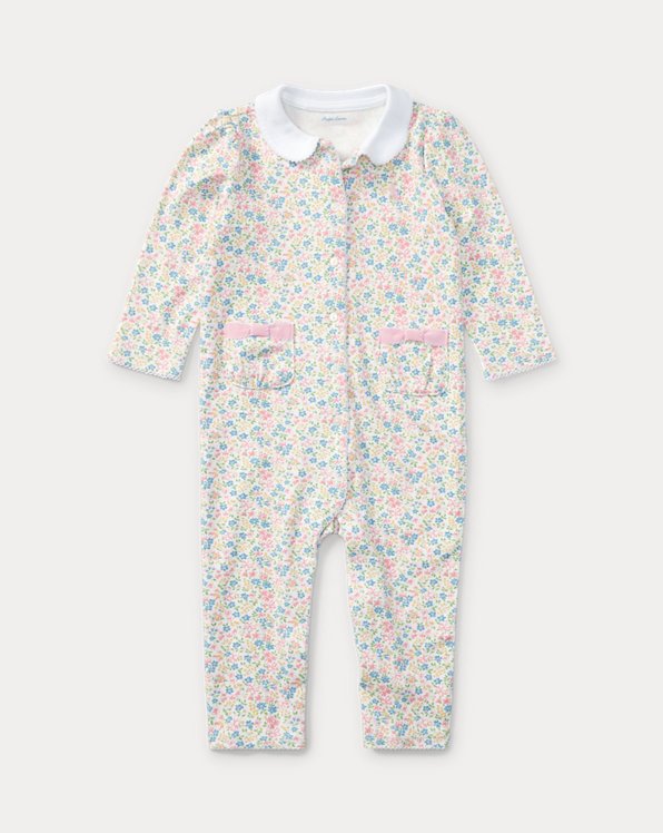 Floral-Print Cotton Coverall