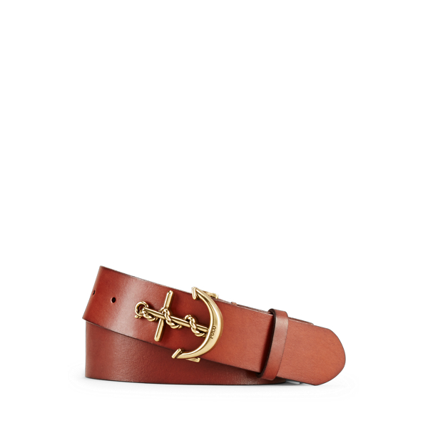 Leather Anchor-Buckle Belt