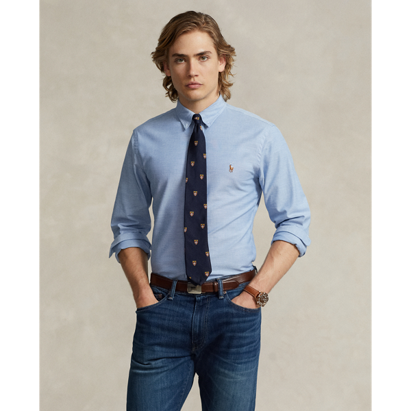 Oxford shirt with button-down collar, Polo Ralph Lauren, light blue