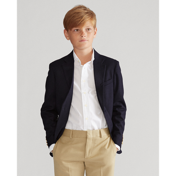 Boys 8-18 Wool Brass-Button Sport Coat 5