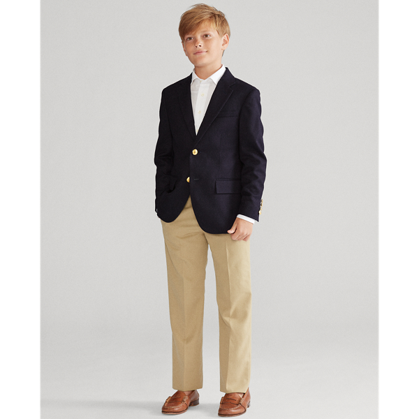 Boys 8-18 Wool Brass-Button Sport Coat 8