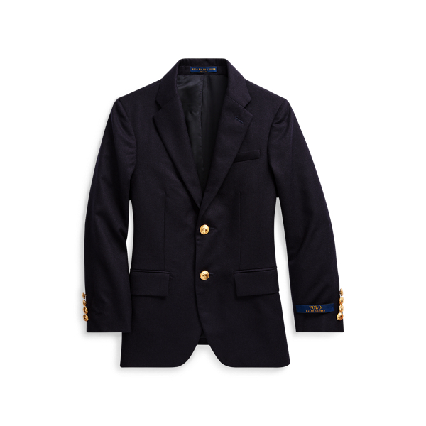 Wool Brass-Button Sport Coat