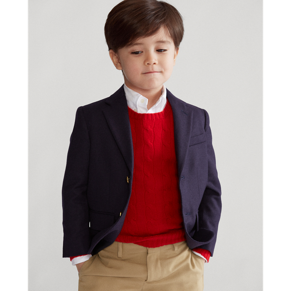 Wool Brass-Button Sport Coat Boys 2-7 1