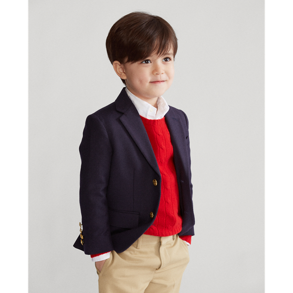 Boys 2-7 Wool Brass-Button Sport Coat 7