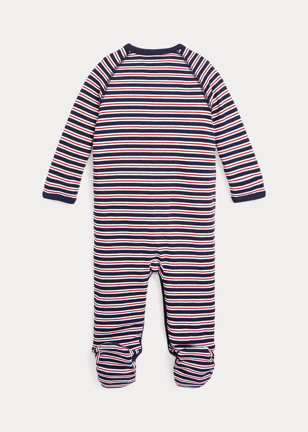 Baby Boy Striped Cotton Coverall 2