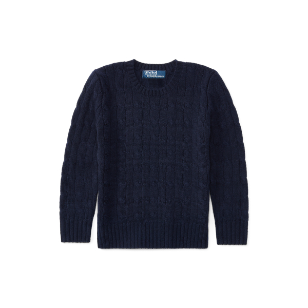 Der Kaschmirpullover mit Zopfmuster