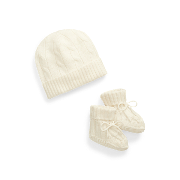 Cashmere Beanie & Bootie Set