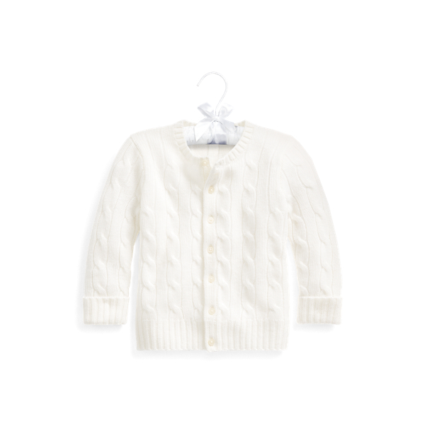 Cable-Knit Cashmere Cardigan Baby 1
