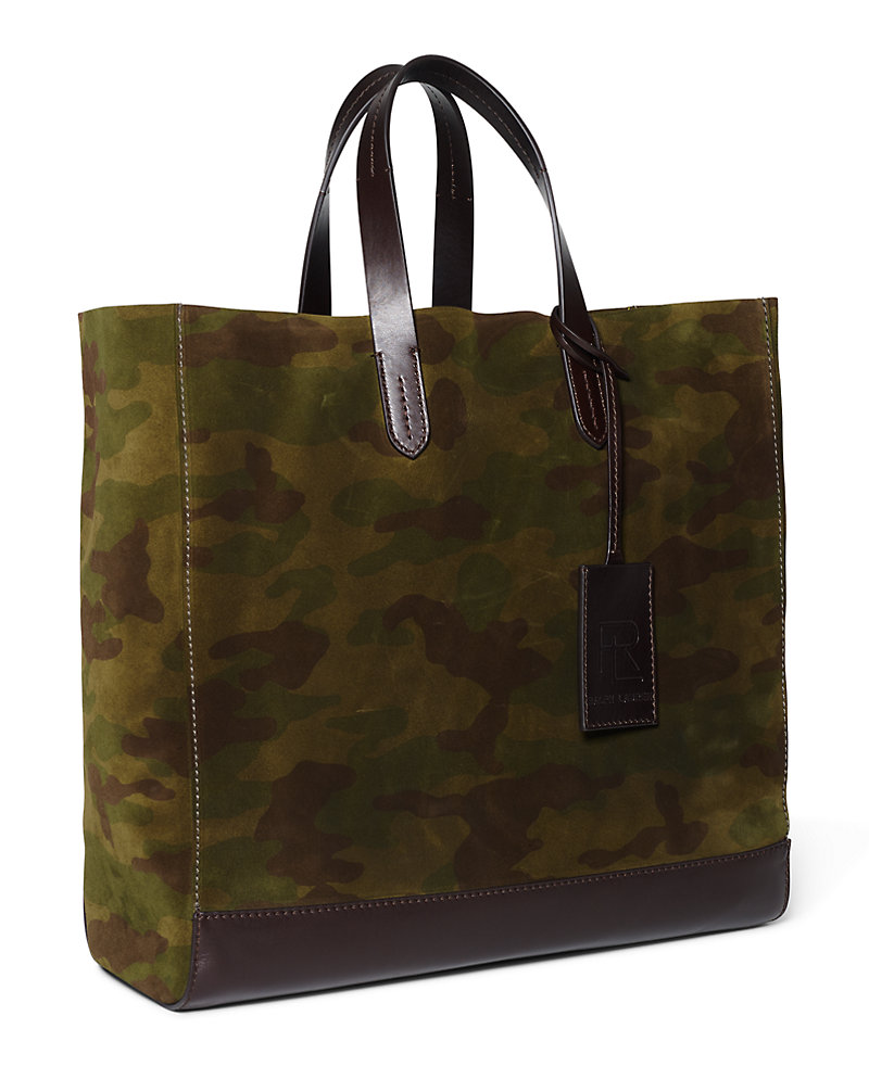 Camouflage Suede Tote Purple Label 1