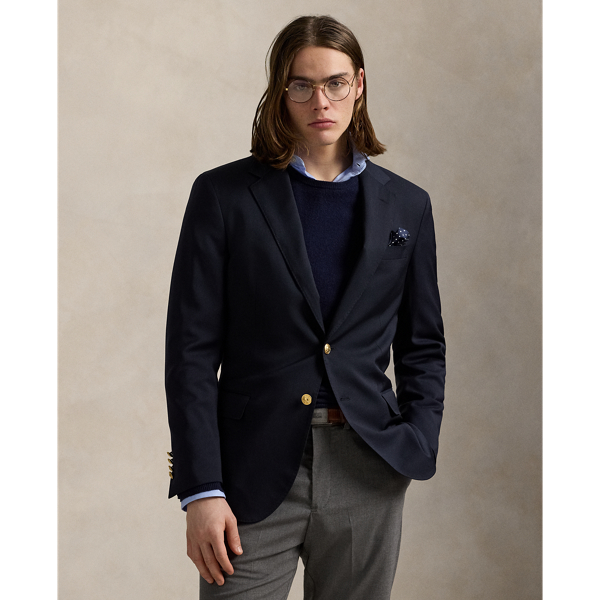 Blazer de sarja de lã Polo