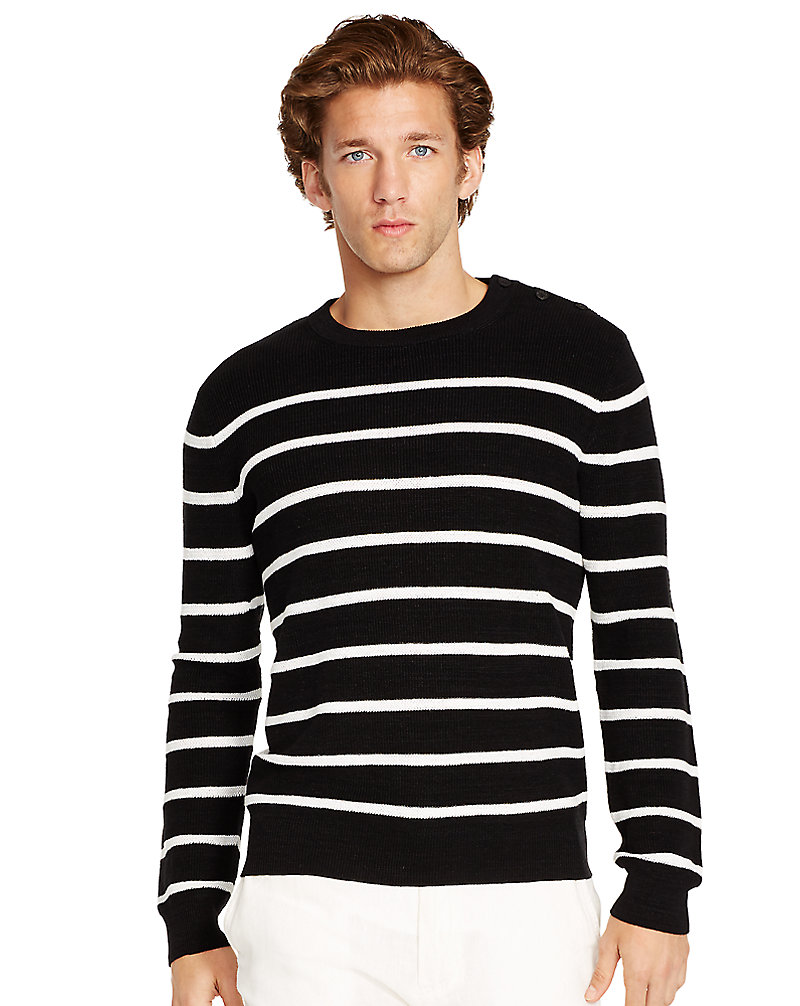 Striped Linen-Cotton Sweater Polo Ralph Lauren 1