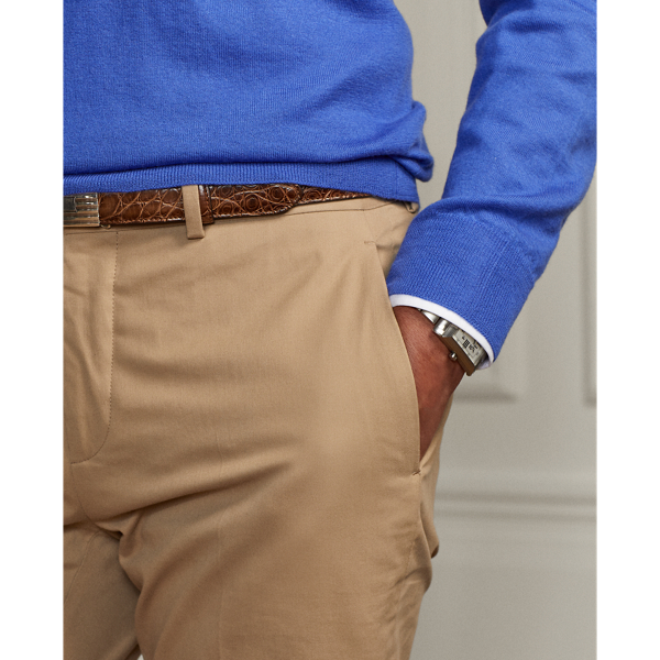 Purple Label Straight Fit Washed Stretch Chino Trouser 6