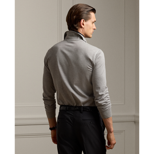 Purple Label Custom Slim Fit Pique Polo Shirt 5