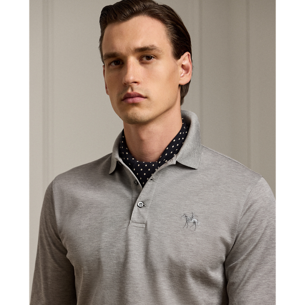 Purple Label Custom Slim Fit Pique Polo Shirt 6
