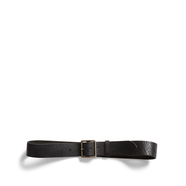 RRL Distressed Leather Belt 2