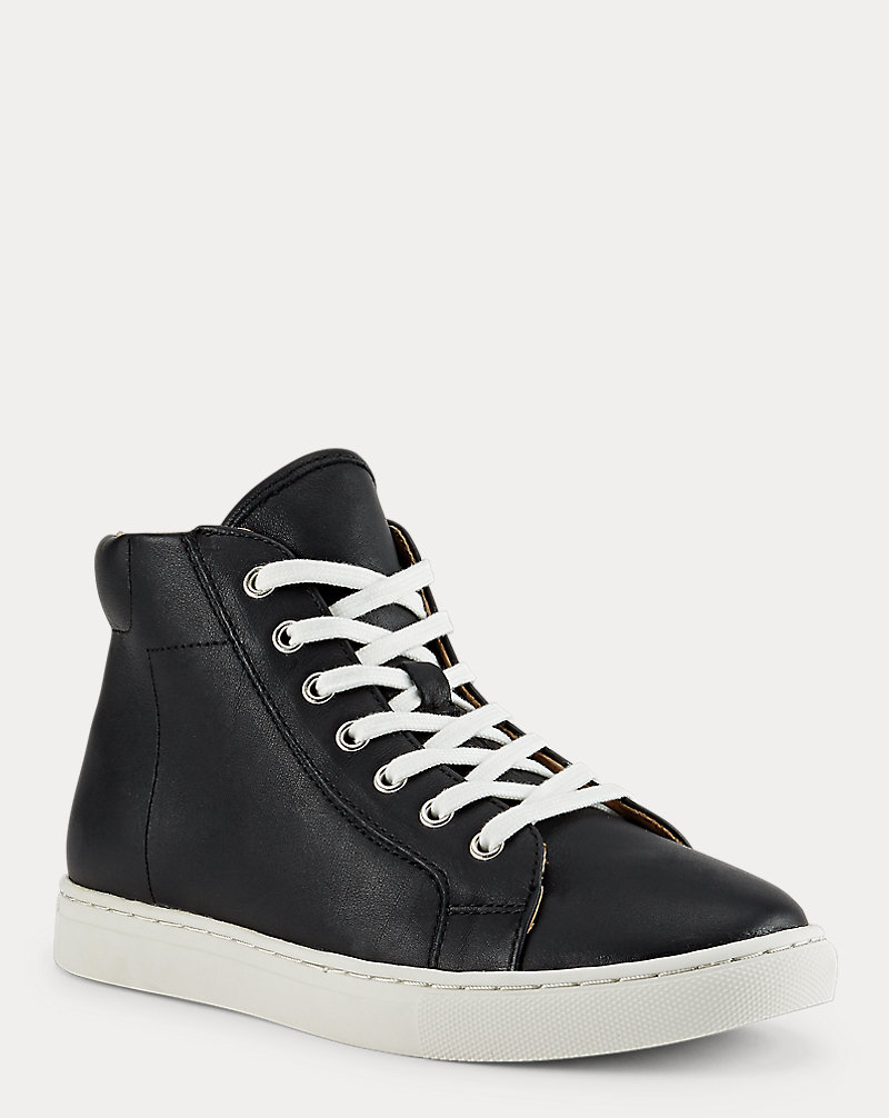 Nappa Leather High-Top Sneaker Polo Ralph Lauren 1