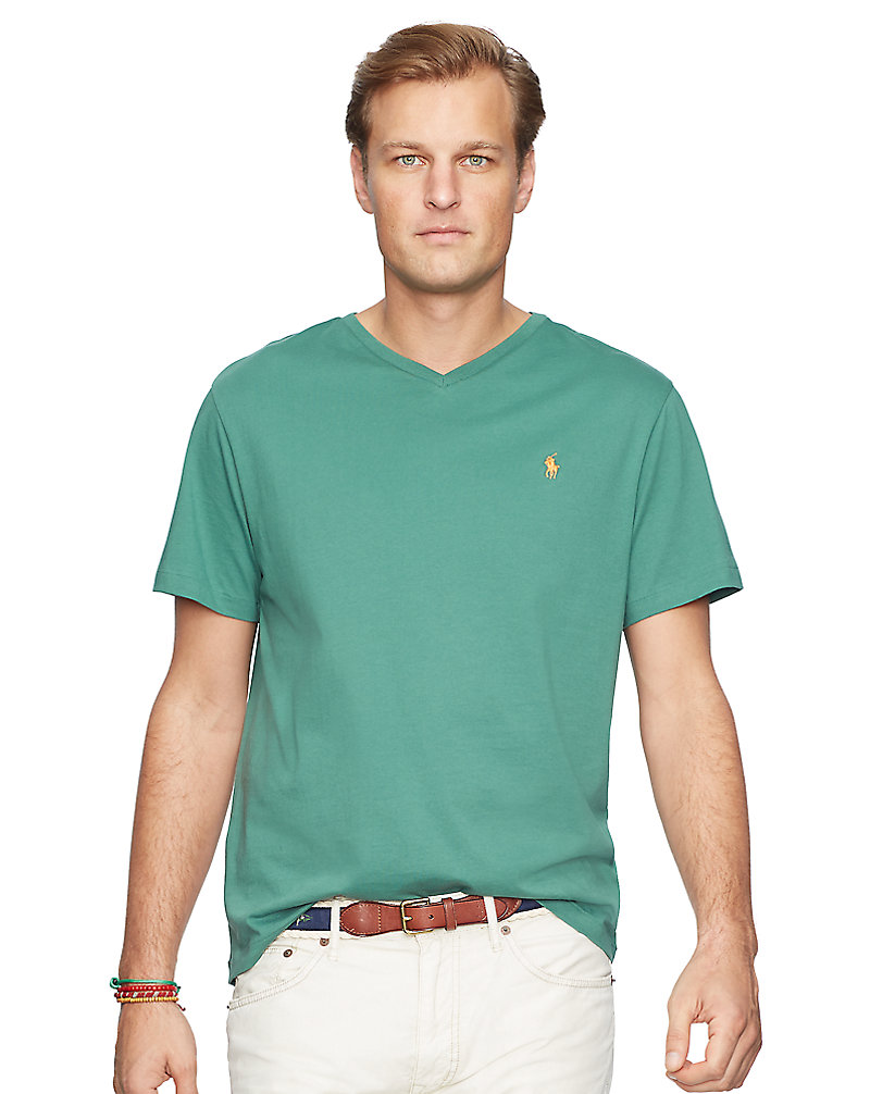 Cotton Jersey V-Neck T-Shirt Big & Tall 1