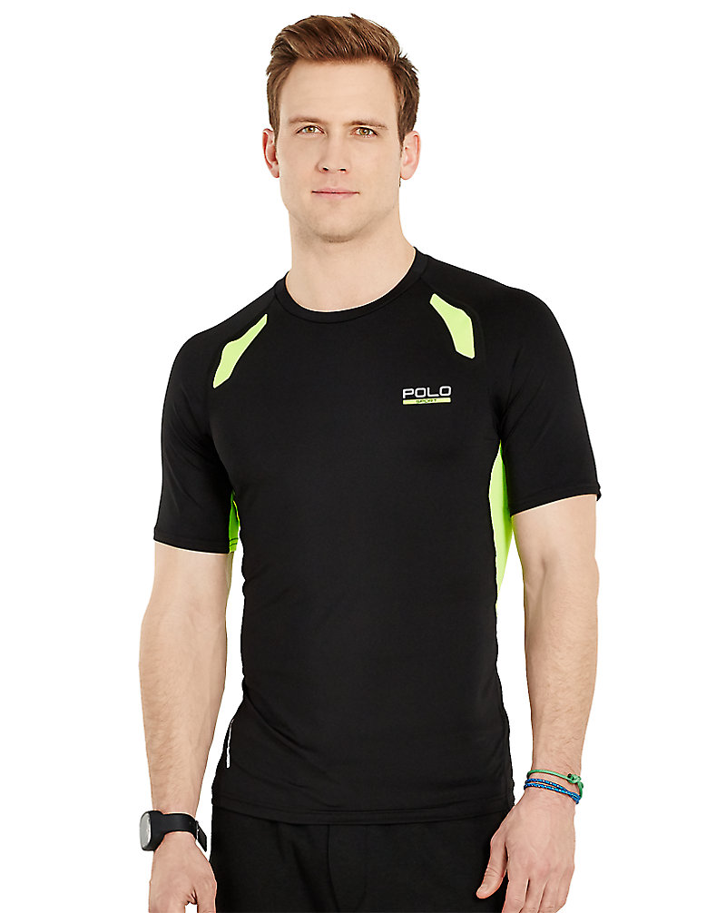 Paneled Compression T-Shirt Polo Sport 1