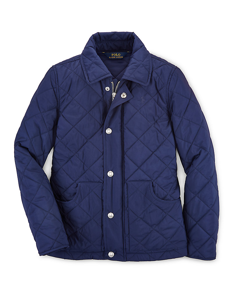 Diamond-Quilted Barn Jacket Girls 7-16 1
