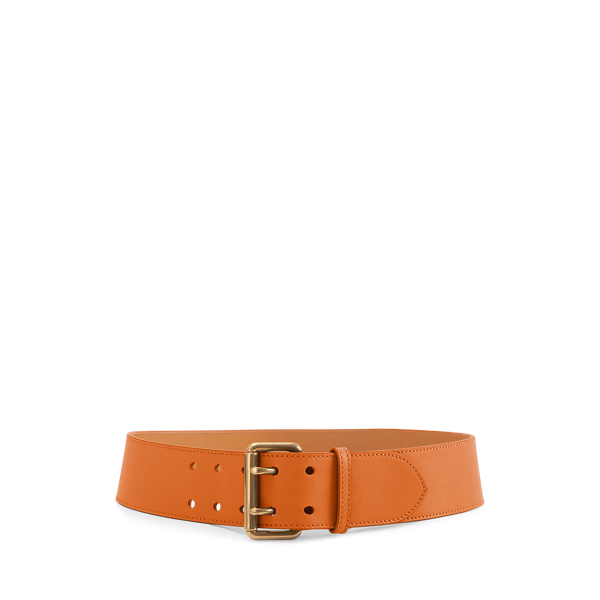Calfskin Double-Prong Belt Ralph Lauren Collection 1