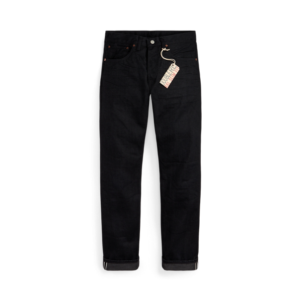 Slim Fit Black Selvedge Jean RRL 1