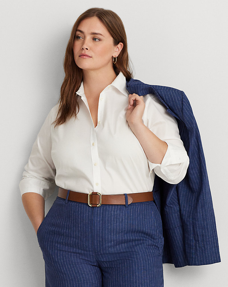 Cotton Oxford Shirt Lauren Woman 1