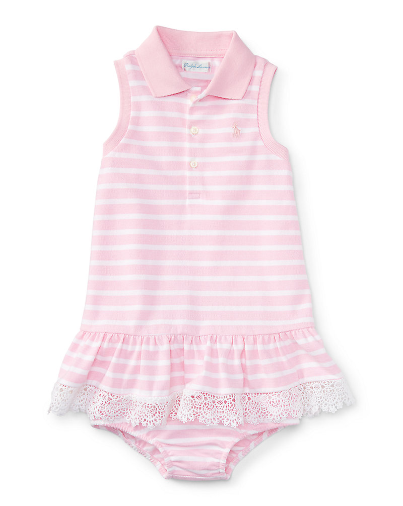 Striped Polo Dress & Bloomer Baby Girl 1