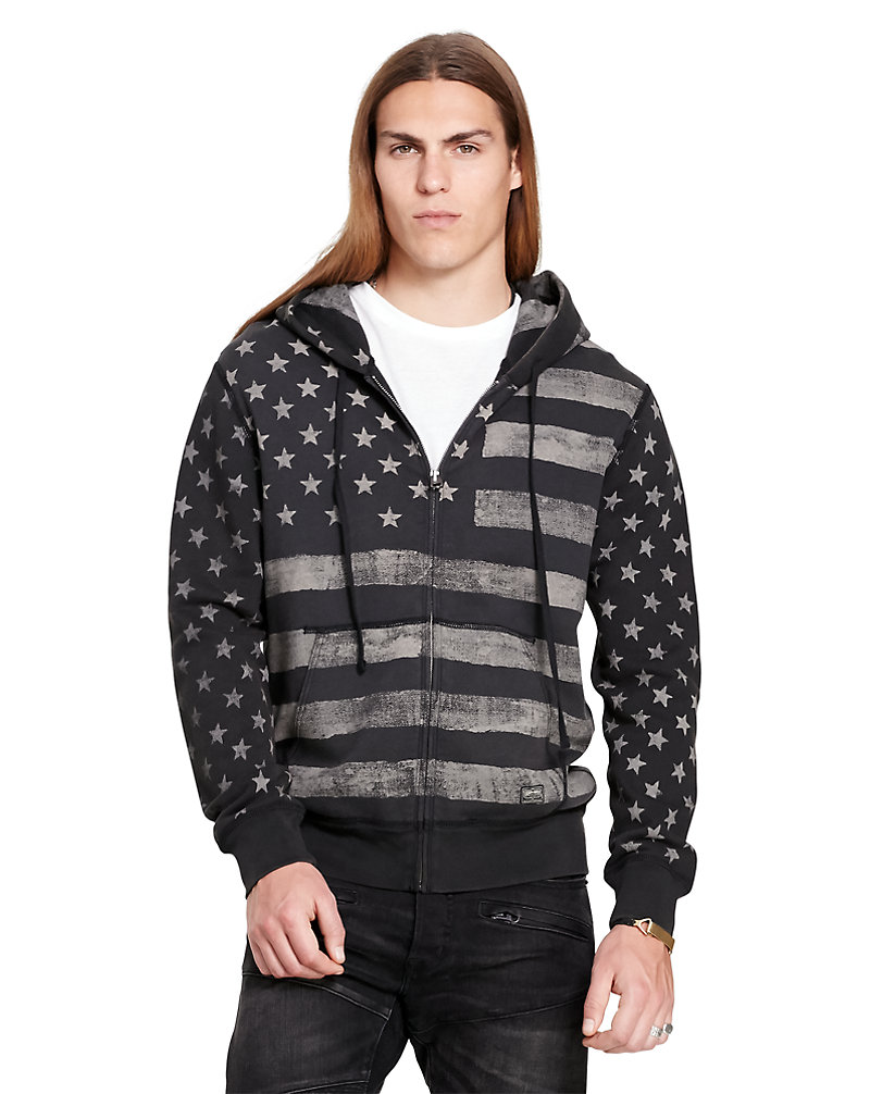 French Terry Graphic Hoodie Polo Denim & Supply 1